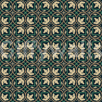 Midnatsbotanisk geometrisk gittertapet