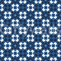 Papier peint à motif de carreaux losanges bleu marine nuit
