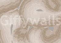 Murale da parete astratto nei toni terrosi naturali