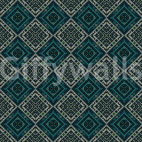 Geometriskt tapet med pixlad diamantgrid⁠