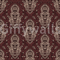 Papier peint à motif géométrique de masque tribal