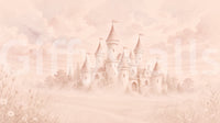 Castle Dreams – Haalistunut ruusu -seinämaalaus