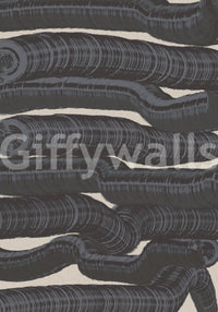 Wandbild „Monochrome Fluid Layers“