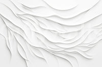 Minimalistisches Wandbild „Fließende weiße Wellen“
