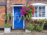 Murale da parete rustico floreale per ingresso in stile cottage