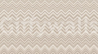 Minimalistisk vægmaleri med neutralt zigzag-sildebensmønster