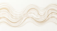 Murale da parete con linee ondulate fluide color crema e beige