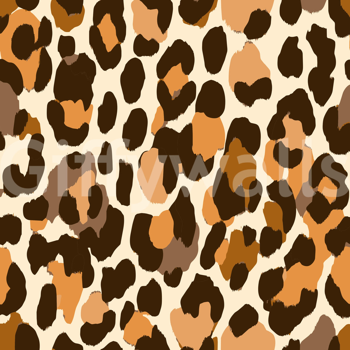 Papel de parede clássico com padrão de manchas de animais