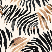 Abstract Zebra Stripe Brushwork Wallpaper⁠