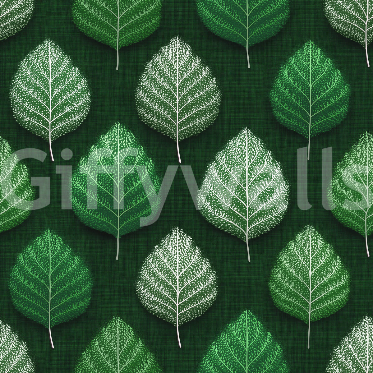 Tapete mit minimalistischem Blattgitter-Design