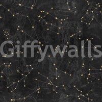 Eternal Star Atlas - Antracietkleurig behang⁠
