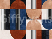Papier peint panoramique Mosaïque géométrique moderne