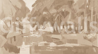 Velvet Forest - Sepia Wall Mural