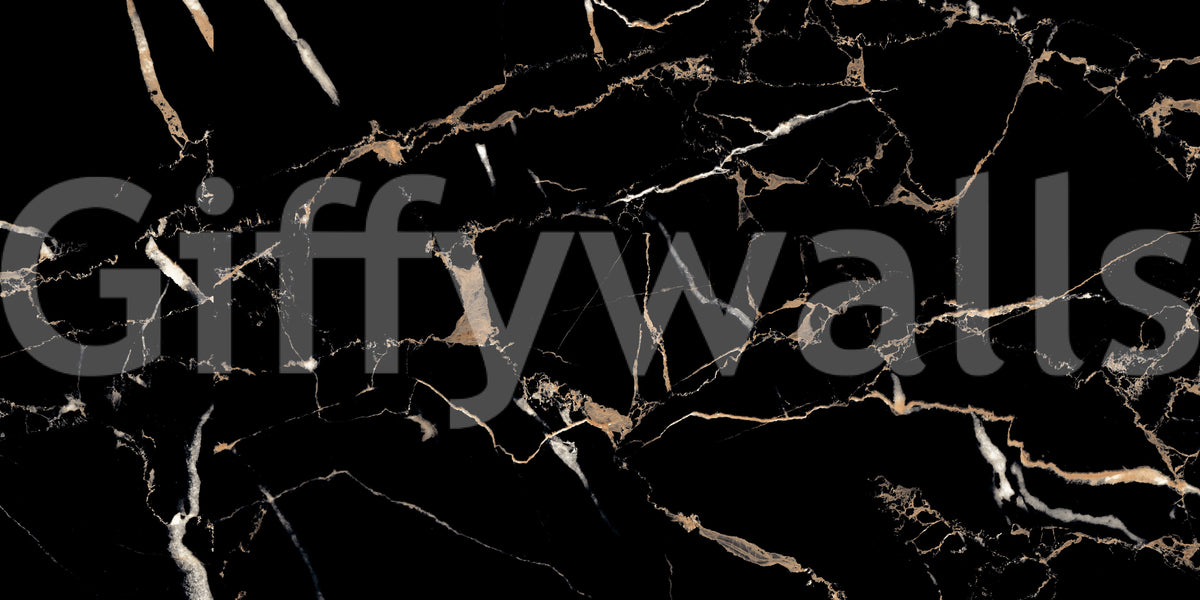 Midnight Marble Vein Wall Mural