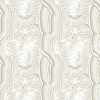 Serene lineaire textuur in crèmekleurig behang