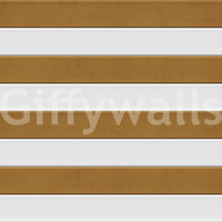 Papel de parede com textura às riscas bege-dourado