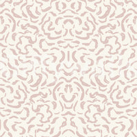 Tapet med abstrakt, blushfarvet rytmisk ornament