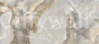 Papier peint panoramique à la texture de pierre abstraite dans des tons neutres