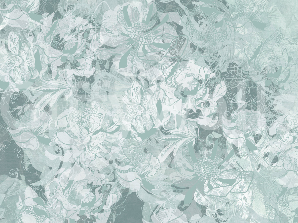 Warmes botanisches Blumen-Wandbild