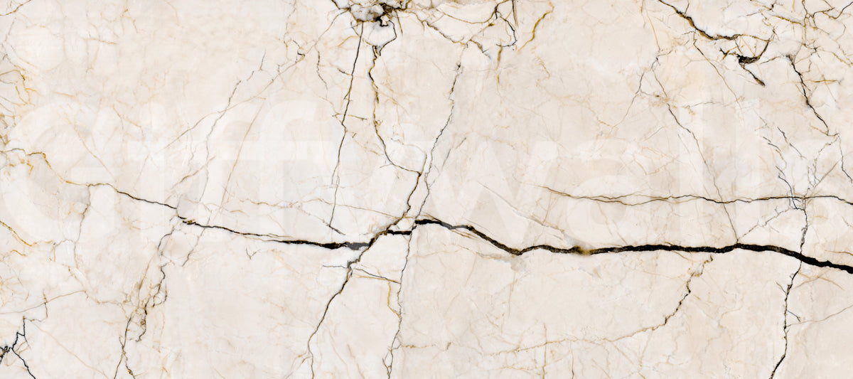 Murale da parete effetto marmo venato color crema e antracite