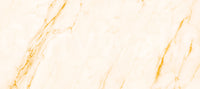 Papier peint panoramique en marbre blanc veiné d’or