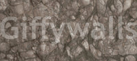 Rustikales Wandbild mit erdigen Steinplatten