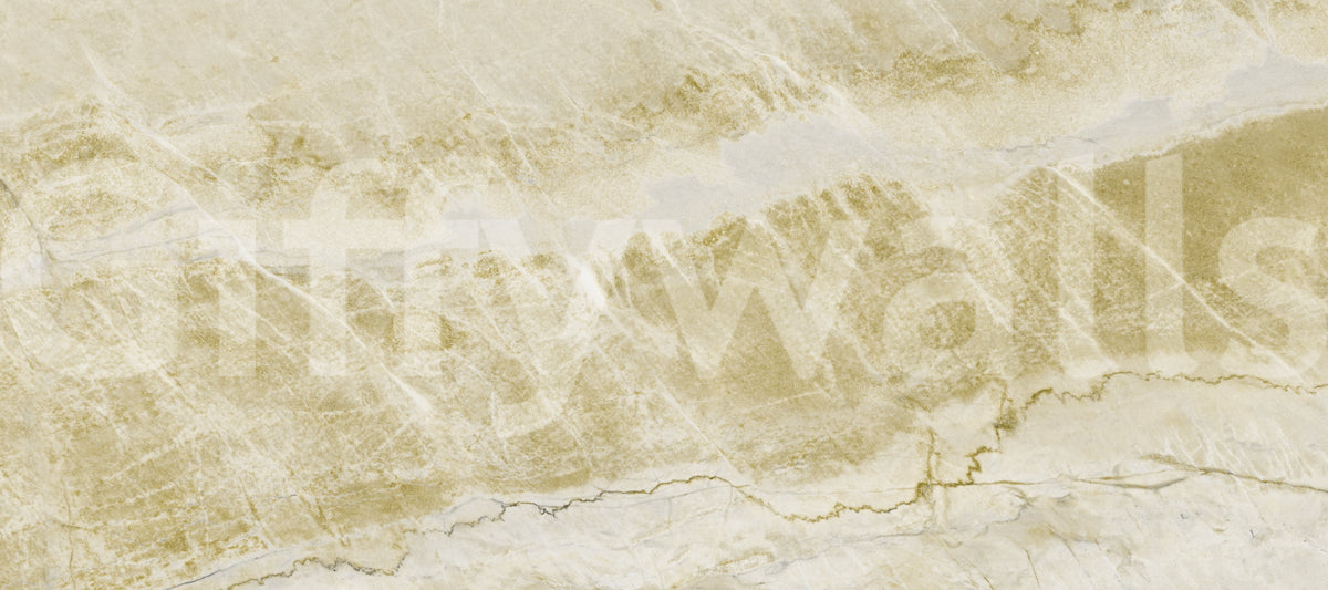 Papier peint panoramique à texture de marbre sable doré