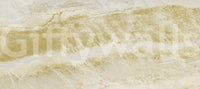 Papier peint panoramique effet marbre naturel à veines dorées