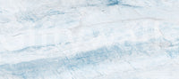 Papier peint panoramique mural aspect dalle de marbre veiné azur