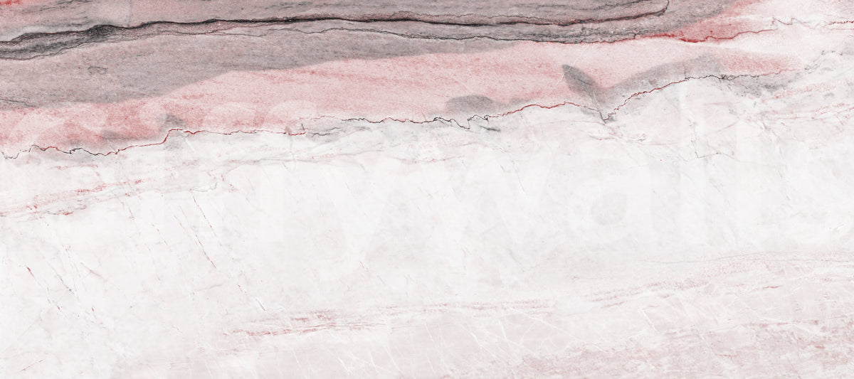 Wandbild mit Adern aus Rosenquarz-Marmor