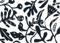 Papier peint panoramique Silhouette botanique Ink Bloom