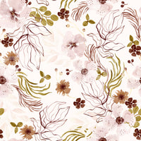 Papier peint à motif aquarelle de jardin rustique rose