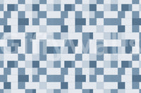 Papier peint à motif de grille de mosaïque bleue minimaliste⁠
