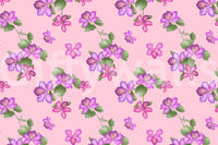 Tapete mit zartem Blumenmuster und Blüten