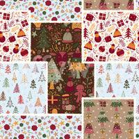 Papier peint Patch de Noël champêtre⁠
