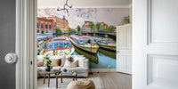 A seamless pattern for a living room or bedroom.

