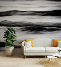 A contemplative wave texture wallpaper mural for a feature wall.

