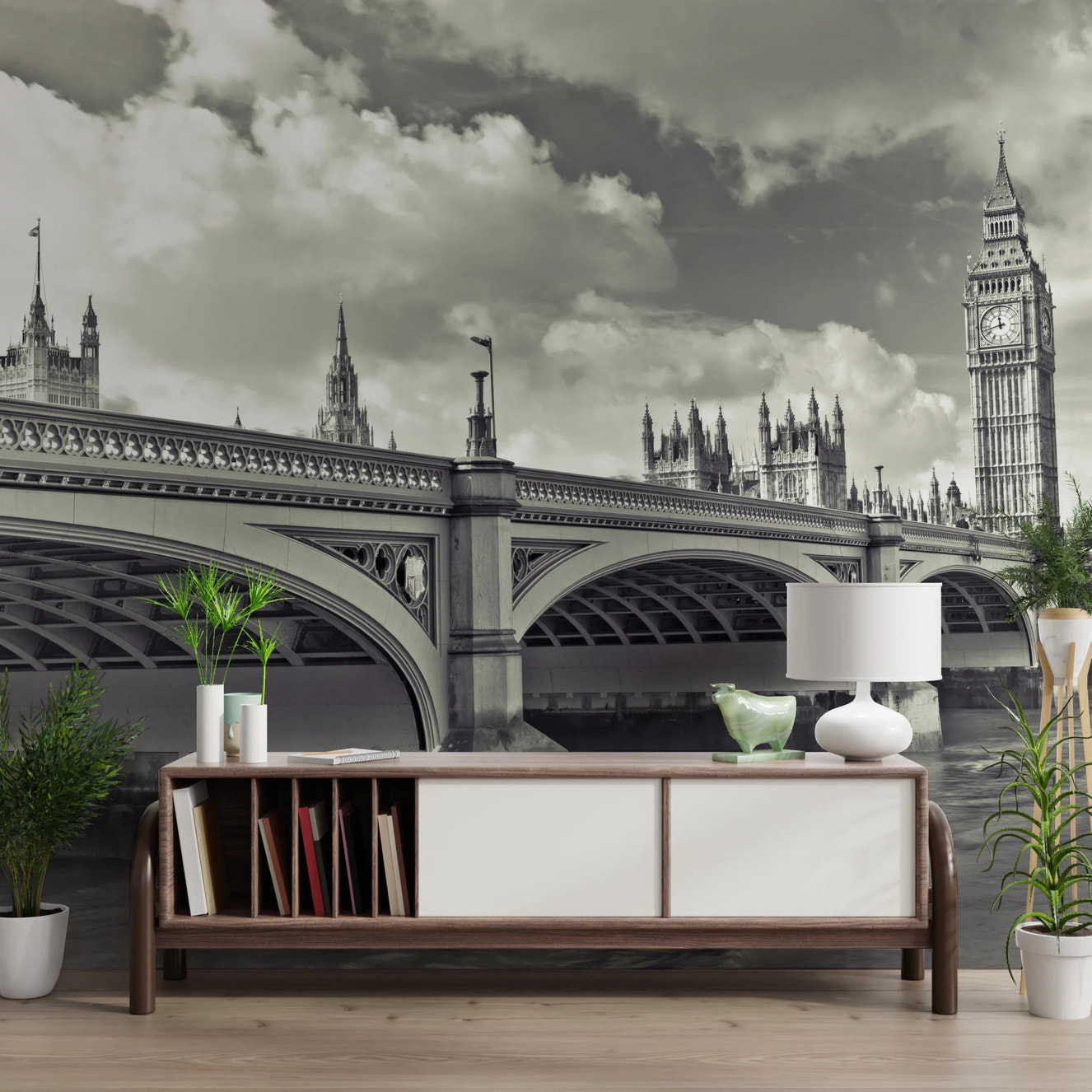 La fresque murale de l'heure de Westminster