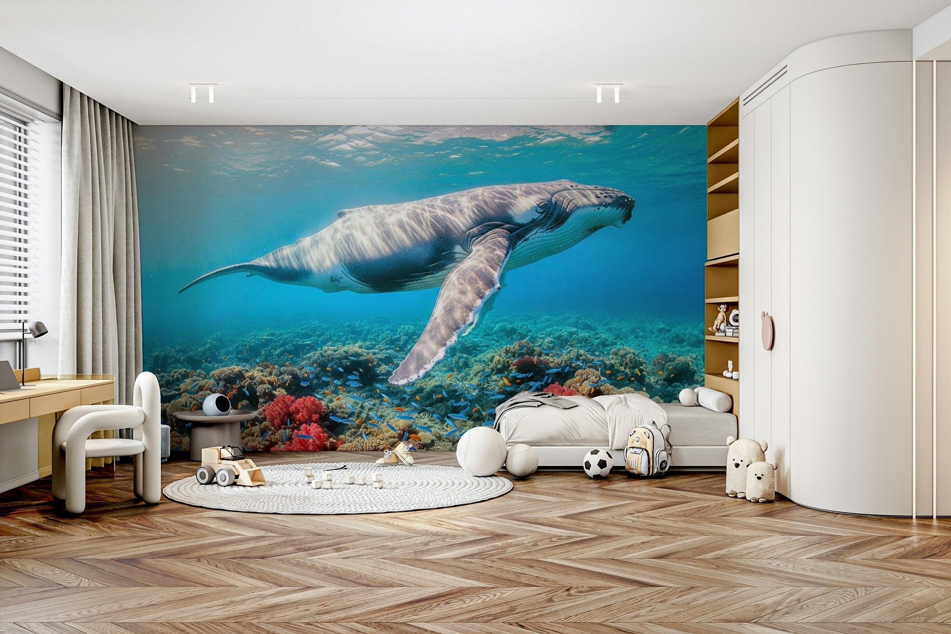 The composition is a wide, landscape view of the sea.

