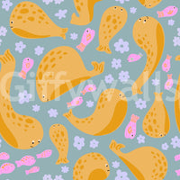 The design is non-realistic and interpretive.

