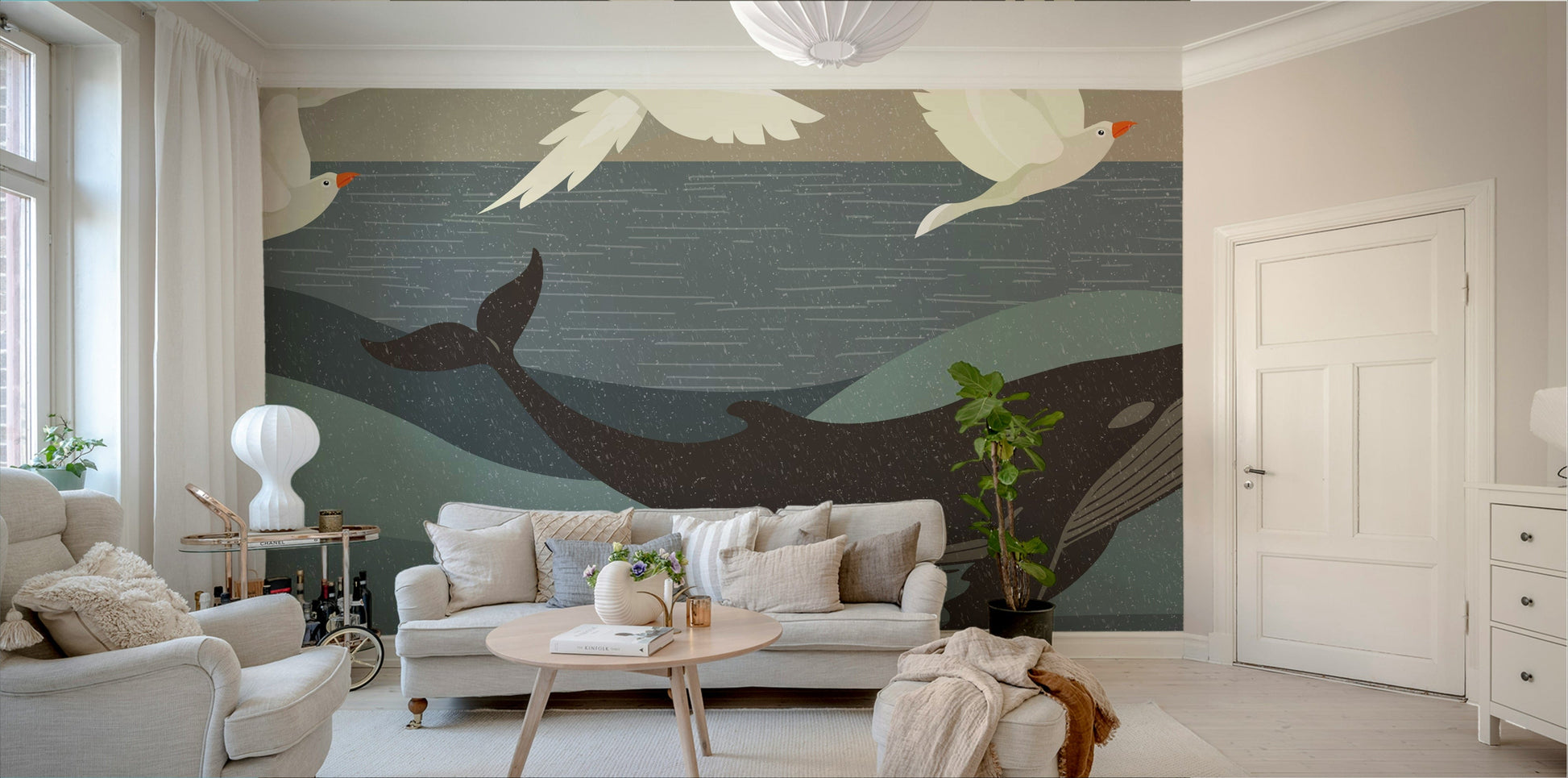 The design has a beautiful, artistic aesthetic.

