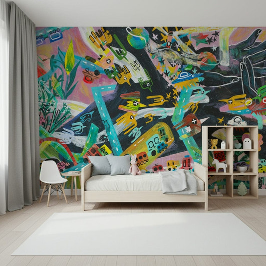 Fresque murale Symphonie de l'Étalement Urbain -2574515