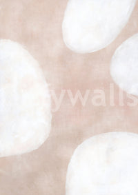 Floating cloud art in muted colors

