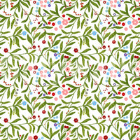 A detail of the festive and playful tones in the design.