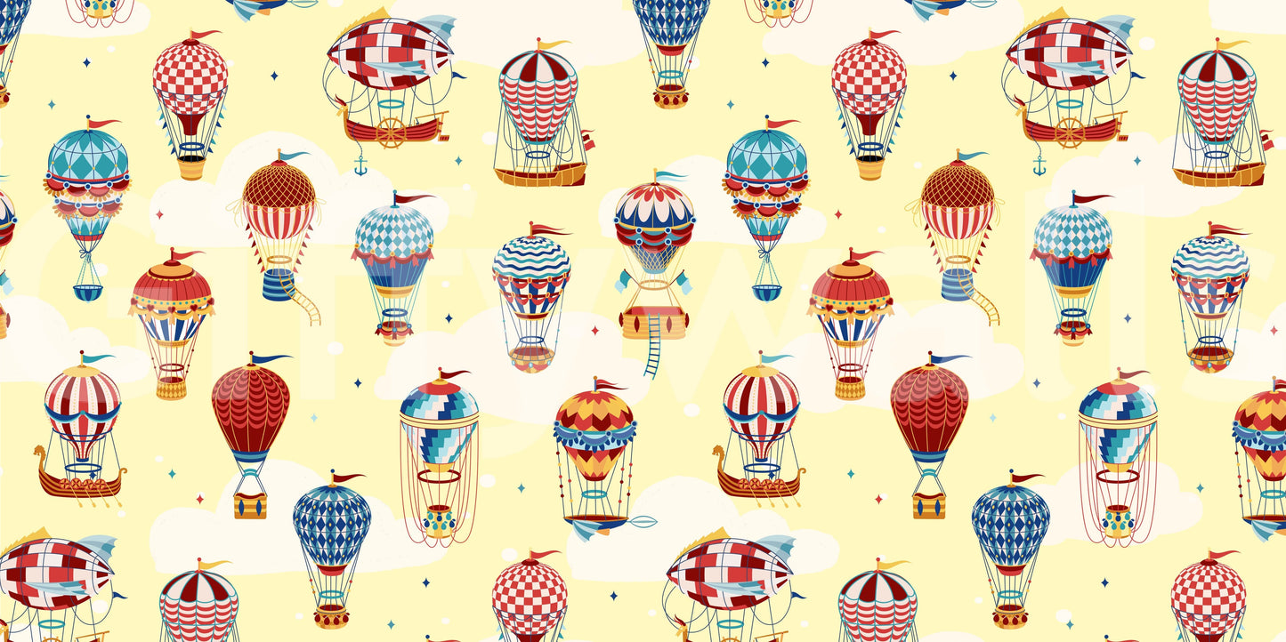 Up, Up, and Away Balloons Wall Mural -2735492