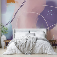 Artistic mural featuring elegant whimsy and flow

