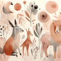 Adventure-filled Whimsical Wild Things wall mural for kids' spaces.


