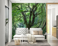 Nature-inspired abstract wall design

