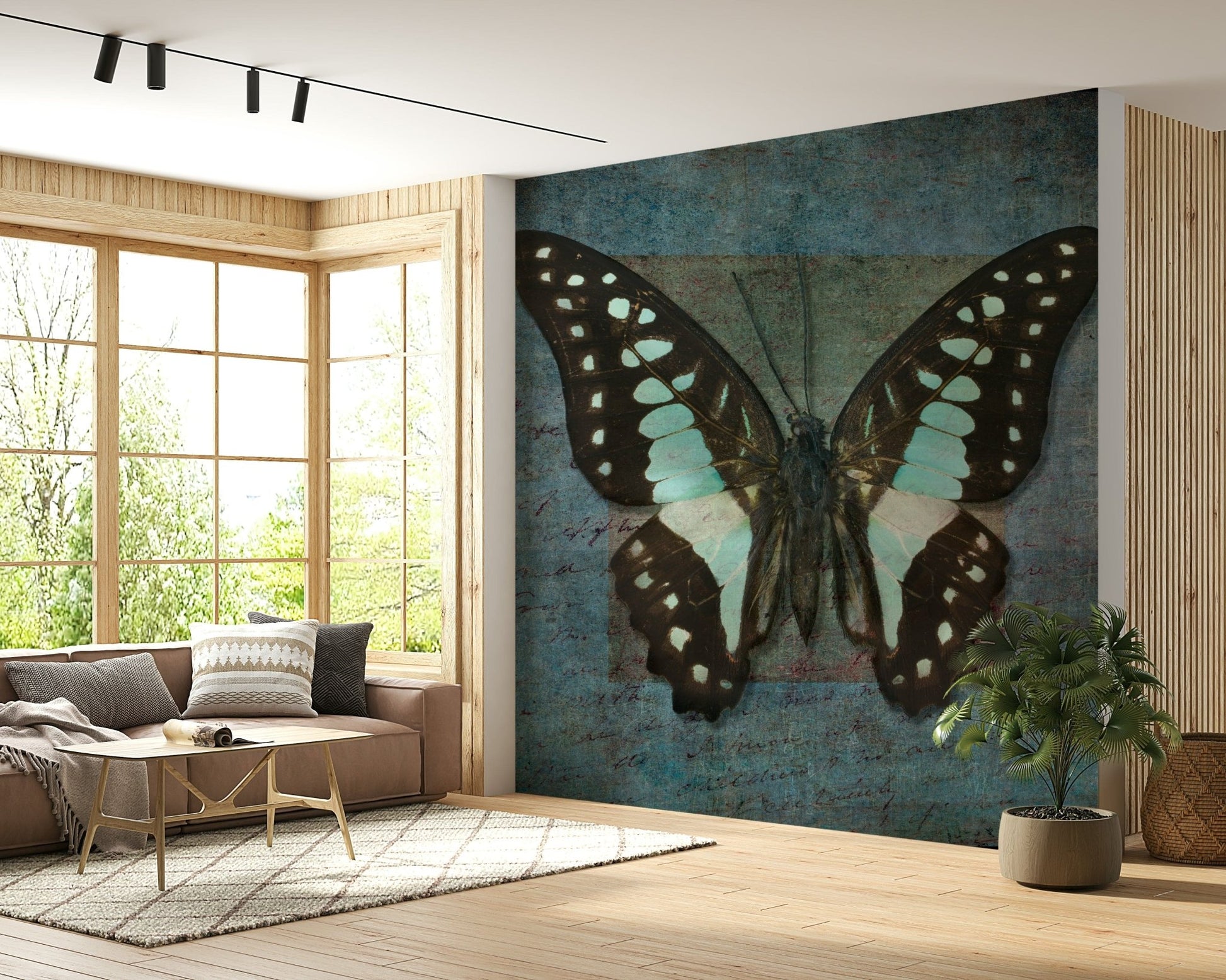 Whispering Butterfly Aura Wall Mural