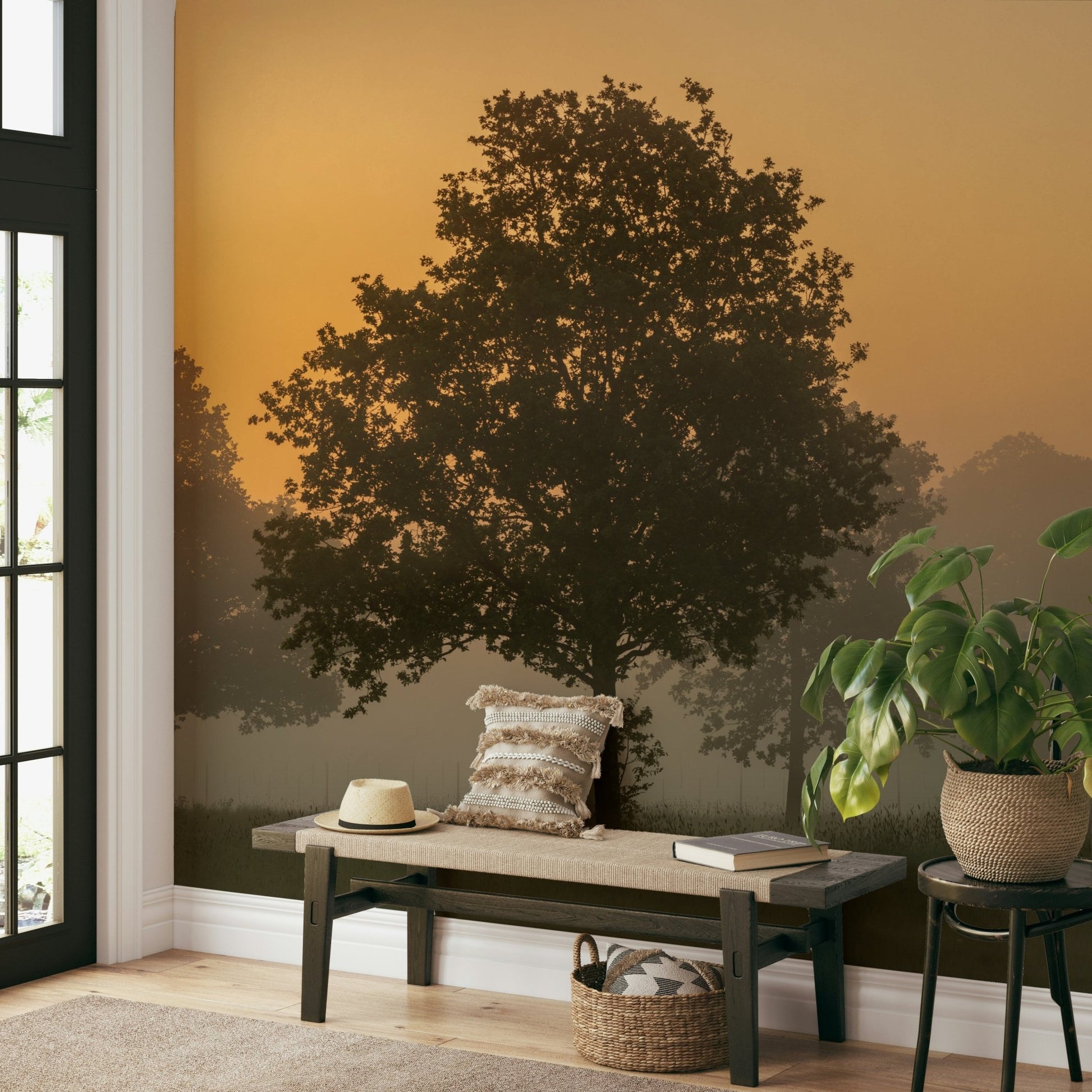 Tranquil dawn scene wallpaper

